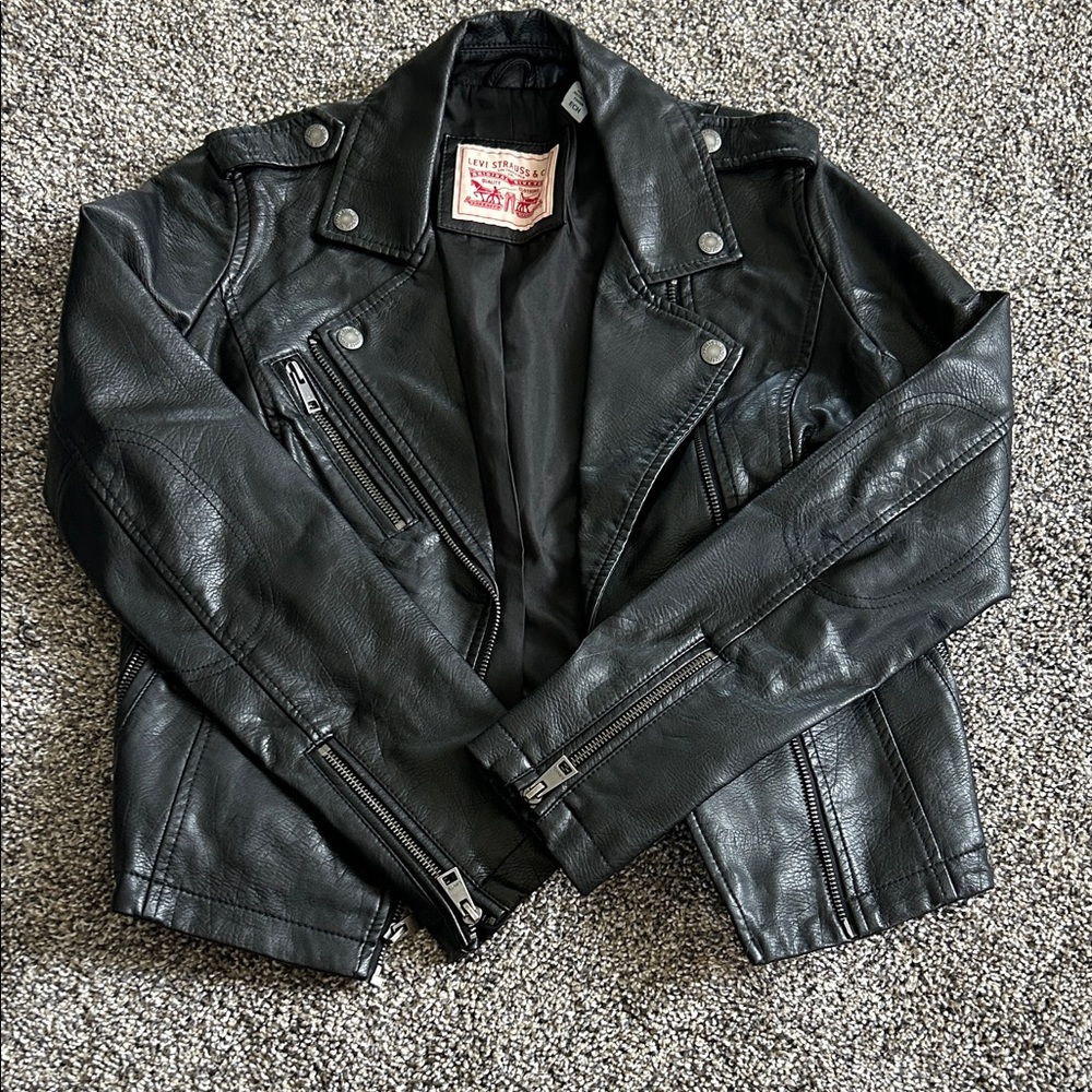 Levi's Black Leather Jacket